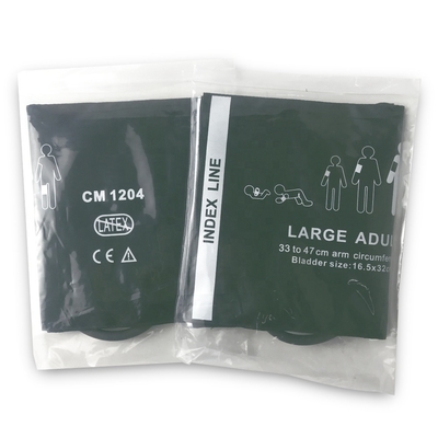 Reusable Nylon Large Adult Bp Cuff Single Tube 47 Cm With CE/ISO13485 Certificate