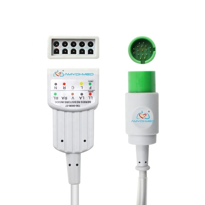 Spacelabs 90496 ECG Trunk Cable Round 17 Pin 5 Lead Ekg Trunk Cable Ultraviolet Light