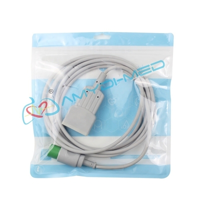 Spacelabs 90496 ECG Trunk Cable Round 17 Pin 5 Lead Ekg Trunk Cable Ultraviolet Light