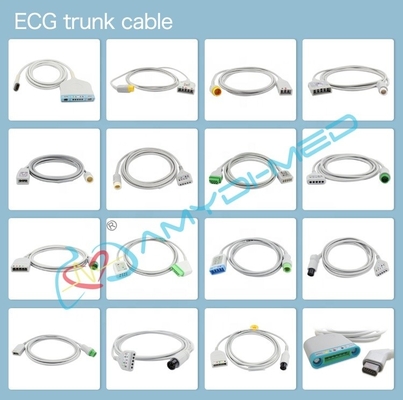 Nihon Kohden Ecg Cable 10 Lead Leadwires Connector For Life Scope Mindray T5
