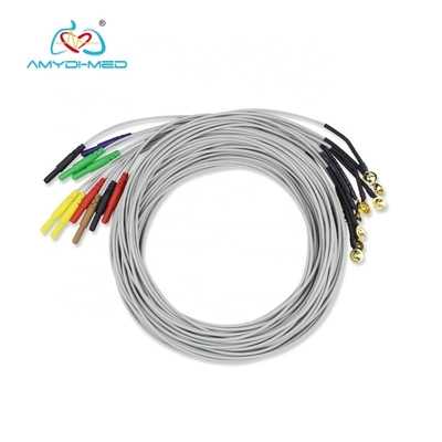 Medical Materials Reusable Eeg Electrodes 12 Leads Eeg Ear Clip Electrodes