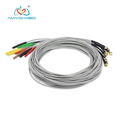 Medical Materials Reusable Eeg Electrodes 12 Leads Eeg Ear Clip Electrodes