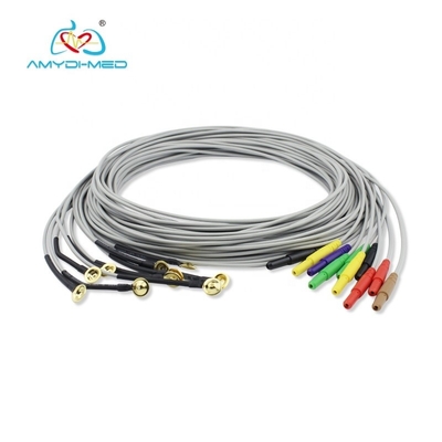 Medical Materials Reusable Eeg Electrodes 12 Leads Eeg Ear Clip Electrodes