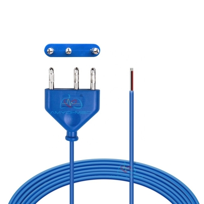 Disposable 3 Pin ESU Cable 3M Length Medical PVC Compatible With Valleylab And ERBE