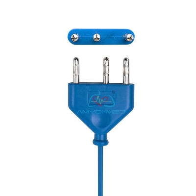 Disposable 3 Pin ESU Cable 3M Length Medical PVC Compatible With Valleylab And ERBE