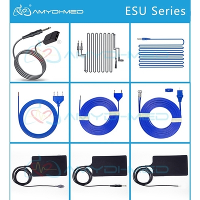 CE Certified Reusable ESU Cable Medical Grade Silicon Neutral Plate Adapter Φ6.3 Female Plug