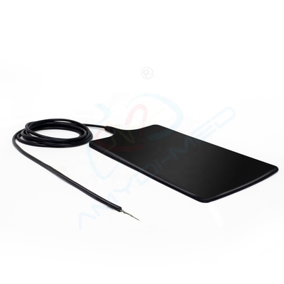 Medical Black Reusable Grounding Pad ESU Plate Surgical Protection For Clinic