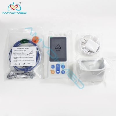 Handheld Blood Oxygen Animal Pulse Oximeter With High Precision Clip And 3.5 Inch LCD Display