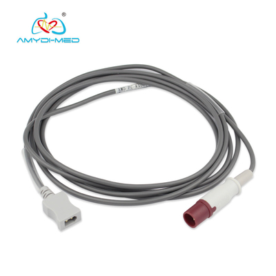 CE Certified Reusable 2 Pin Temperature Probe Adapter Philips Patient Monitors Temperature Probe Wire