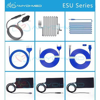 Soft Silicone Reusable Electrosurgical Cable 3000MM Length for Clinic and Hospital Medical Use