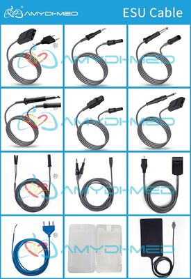High Frequency Bipolar Cut Portable Electrosurgical Cable with Double-layer Safety Protection for Surgical Diathermy