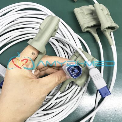 Reusable SpO2 Sensor Compatible With Philips TPU Material 3 Meters Cable for Hospital and Home Use