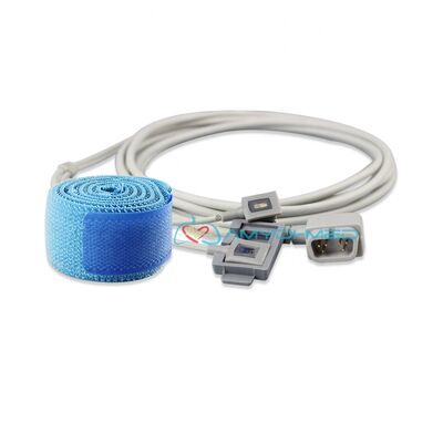 Reusable SpO2 Sensor with TPU Jacket and 3 Meters Length CE/ISO13485 Certified SpO2 Extension Cable