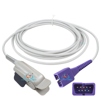 Latex-free Reusable SpO2 Sensor with 3M Cable Length and CE RoHS Certification for Pulse Oximeters