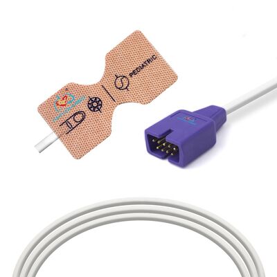 Compatible for Nellcor Max DS-100a Disposable SpO2 Sensor with Non-Woven Material and ISO 13485 Certification