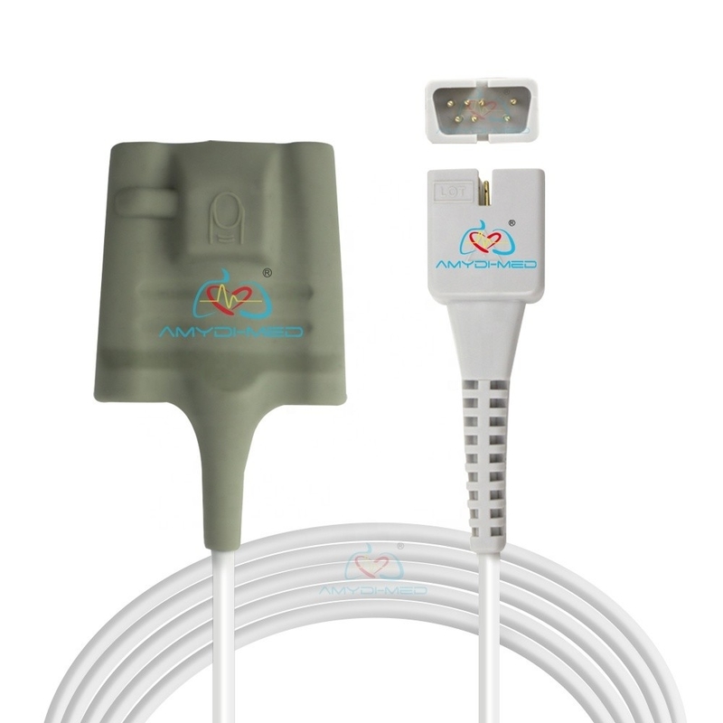 DB9 7 Pin 3 Meters Nellcor Reusable Spo2 Sensor TPU Cables For Adult Finger Tip
