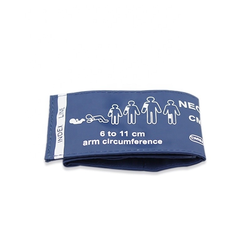 Reusable Neonatal Nibp Cuff Surgical Supplies Neonate Blood Pressure Cuff Single Hose 11Cm