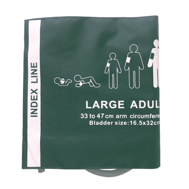 Reusable Nylon Large Adult Bp Cuff Single Tube 47 Cm With CE/ISO13485 Certificate
