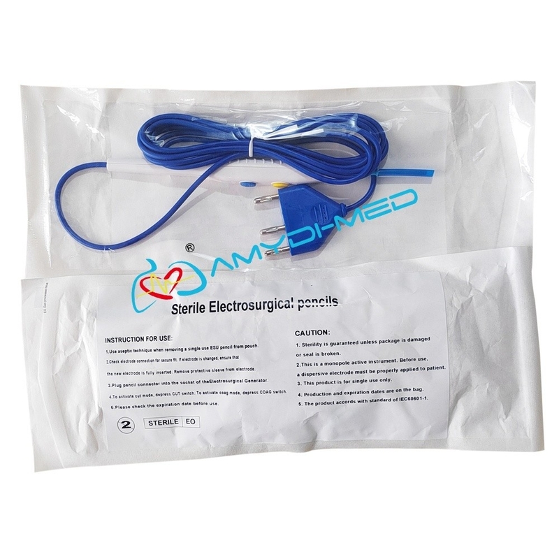 Hospital Medical Disposable Esu Pencil 2 Buttons Disposable Diathermy Pencil With Blade