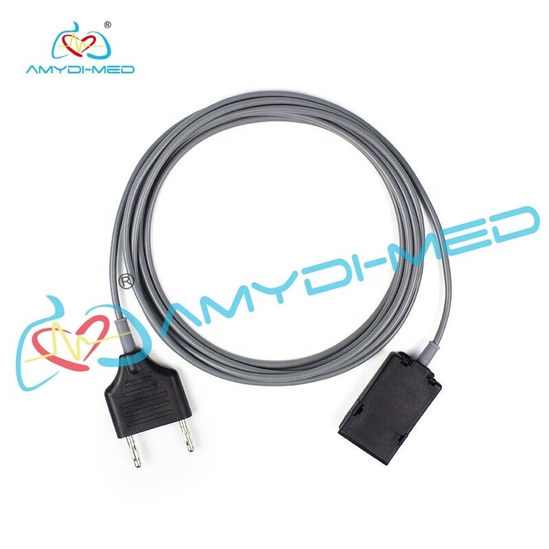 Soft Silicone Bipolar Cable 3000MM Length Reusable Electrosurgical ESU Cable