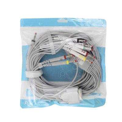 Medical Consumables Ekg Cable Customized 10 Lead Bionet ECG Cable