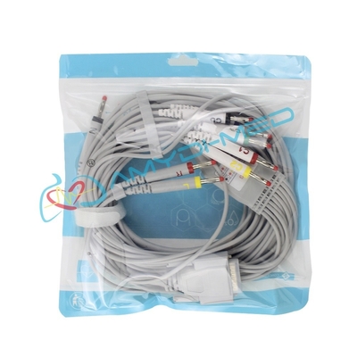 10 Leads EKG Cable TPU Jacket EKG Cord For Nihon Kohden 9620 Biocare300