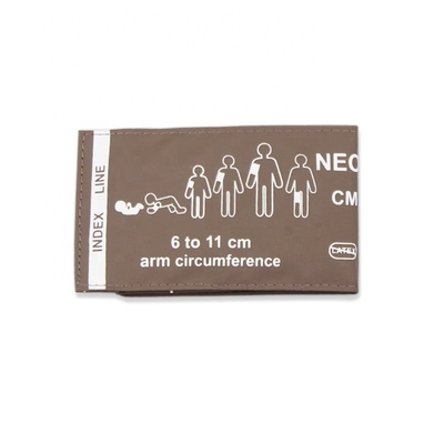 Class I Surgical Supplies Reusable Adult Nibp Cuff PU Brown Bladder PU 11cm Neonatal Nibp Cuff