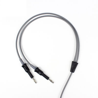 Electrodo de coagulación bipolar de silicona suave con pinzas no adhesivas con cable ESU reutilizable de 3000 mm