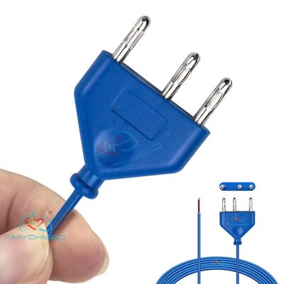 Reusable 3.0 Meters CE Certified Electrosurgical Cable for Bipolar Forceps