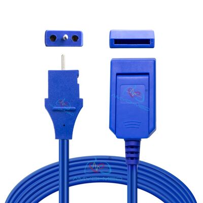 Cable de electrodo desechable de 3 metros con certificación RoHS para uso médico hospitalario