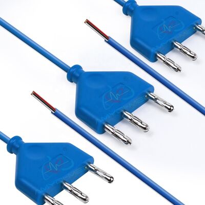 CE-gecertificeerde elektrochirurgische kabel met een lengte van 3000 mm en zacht PVC-materiaal voor ziekenhuisgebruik